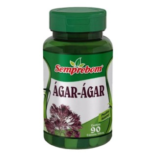 Ágar-Ágar - Semprebom - 90 caps - 500 mg