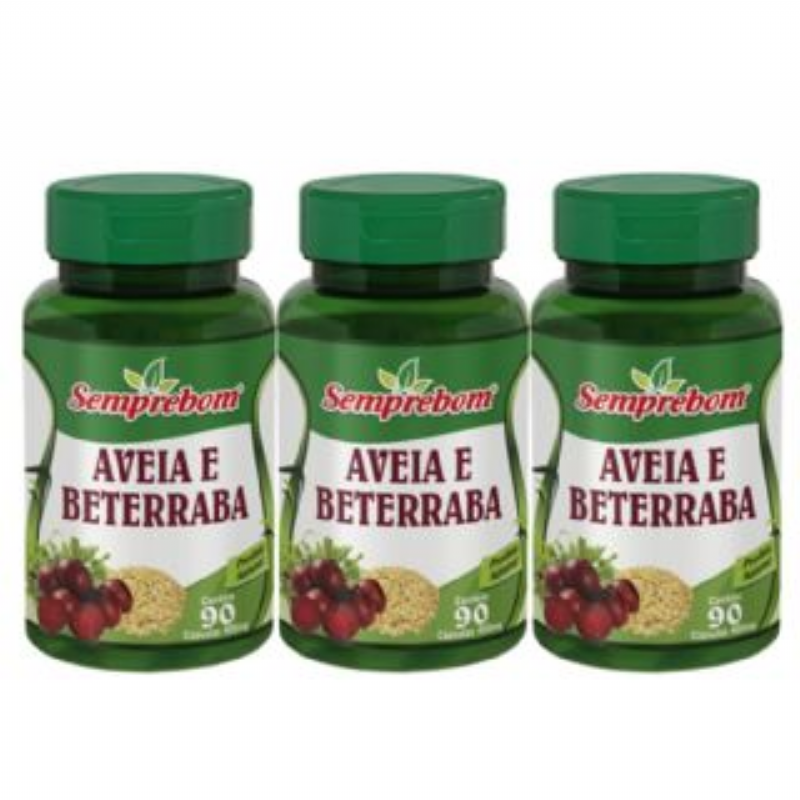 Aveia e Beterraba - Semprebom - 270 caps - 400 mg