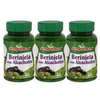 Berinjela com Alcachofra - Semprebom - 180 caps - 500 mg