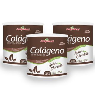 Colágeno com Vitaminas Chocolate - Semprebom - 600 gr