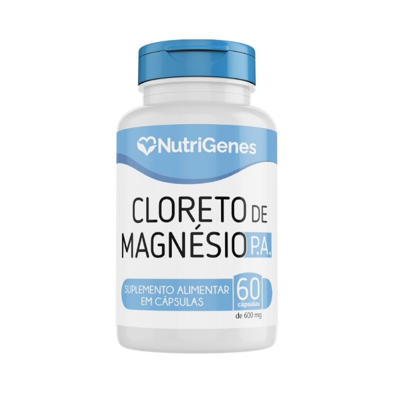 Cloreto de Magnsio P.A.- 60 Cpsculas 600 mg - Nutrigenes