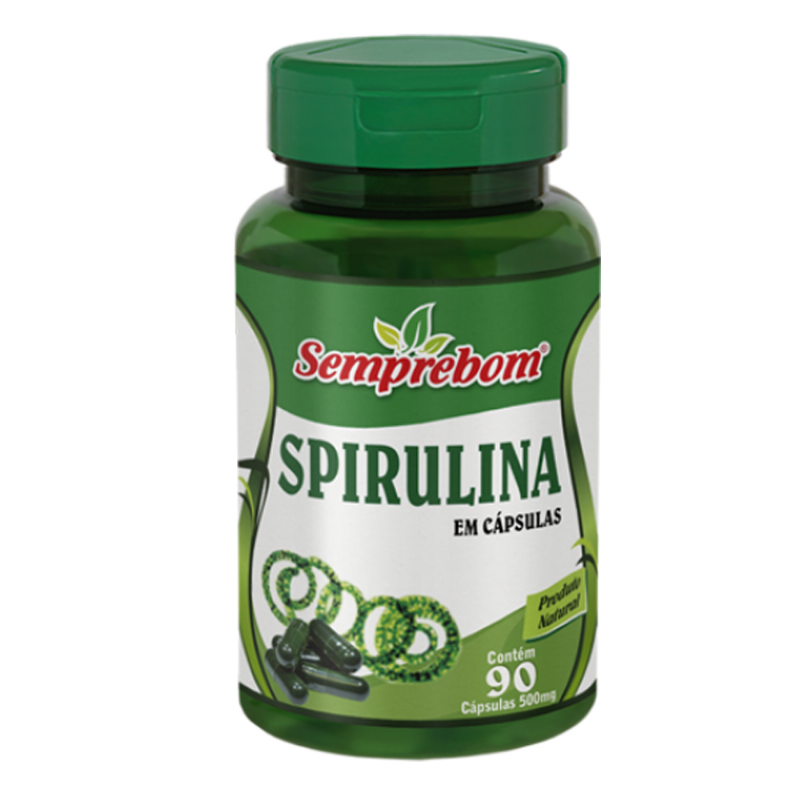Spirulina  - 90 caps. (500 mg) - Semprebom